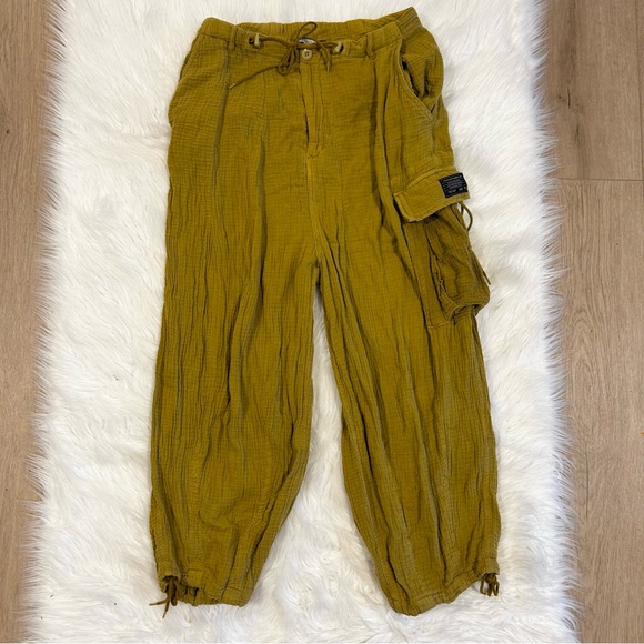 Urban Outfitters Green Cotton Pants Size Medium - Picture 2 of 13